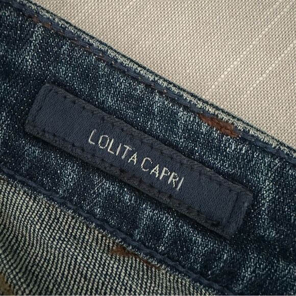 Women’s Lucky Brand Jeans Lolita Capri Distressed - Picture 10 of 11